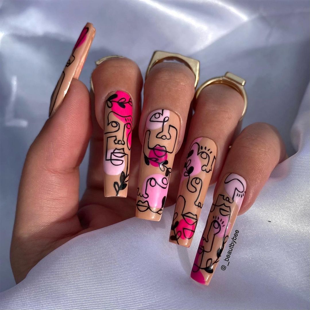 The hottest trending marble press on Nails ideas in 2021 | Melody Jacob