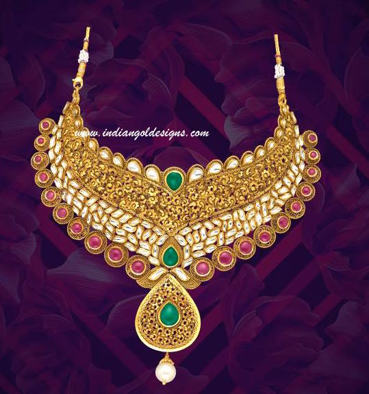 Gold and Diamond jewellery designs: khazana jewellery