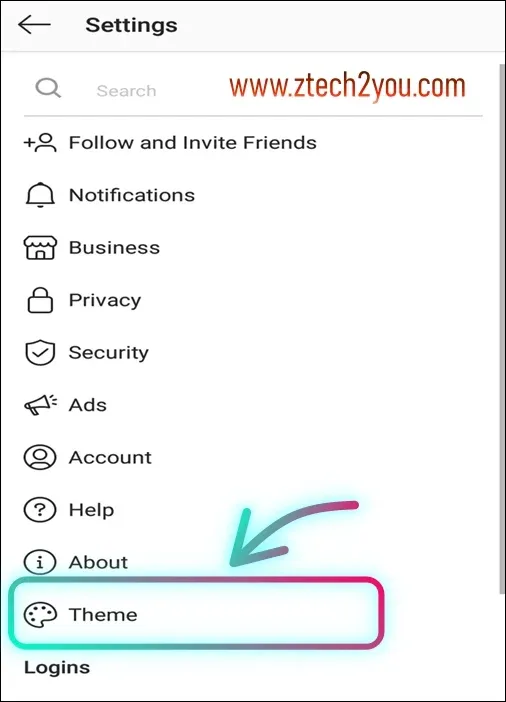 كيفية تفعيل الوضع الداكن في تطبيق الانستقرام 
