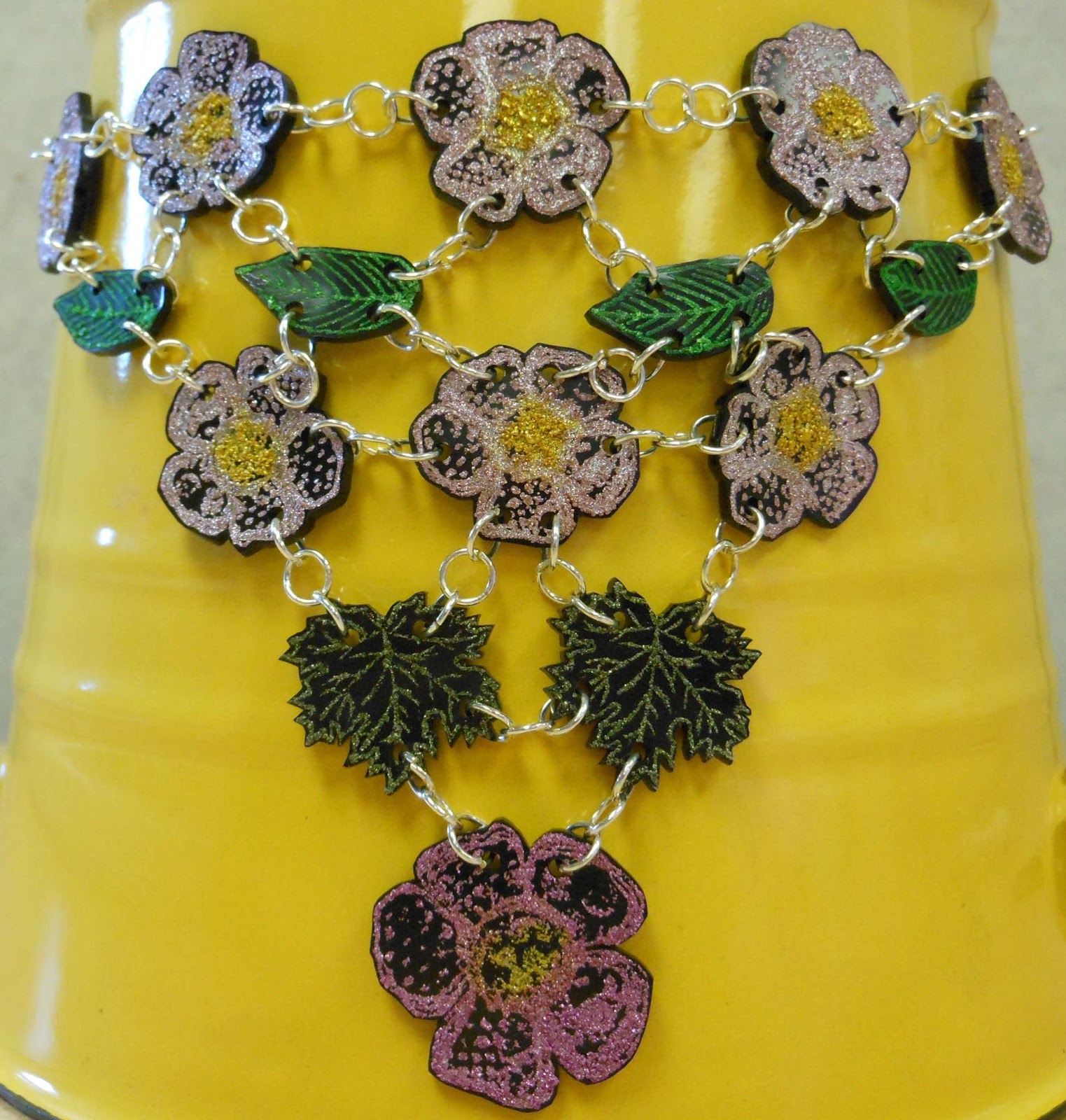 The Purple Zone Shrink Plastic Necklace