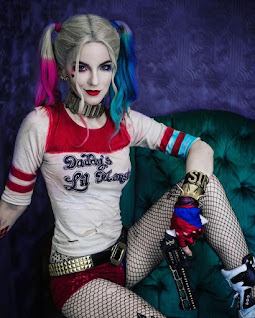 Harley quinn and girl joker costume