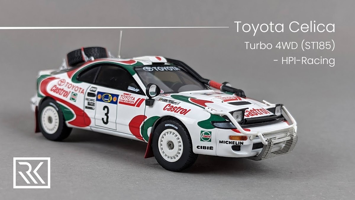 1:43 HPI-Racing Toyota Celica Turbo 4WD (ST185), Winners of Safari Rally 1995, Y.Fujimoto / A.Hertz