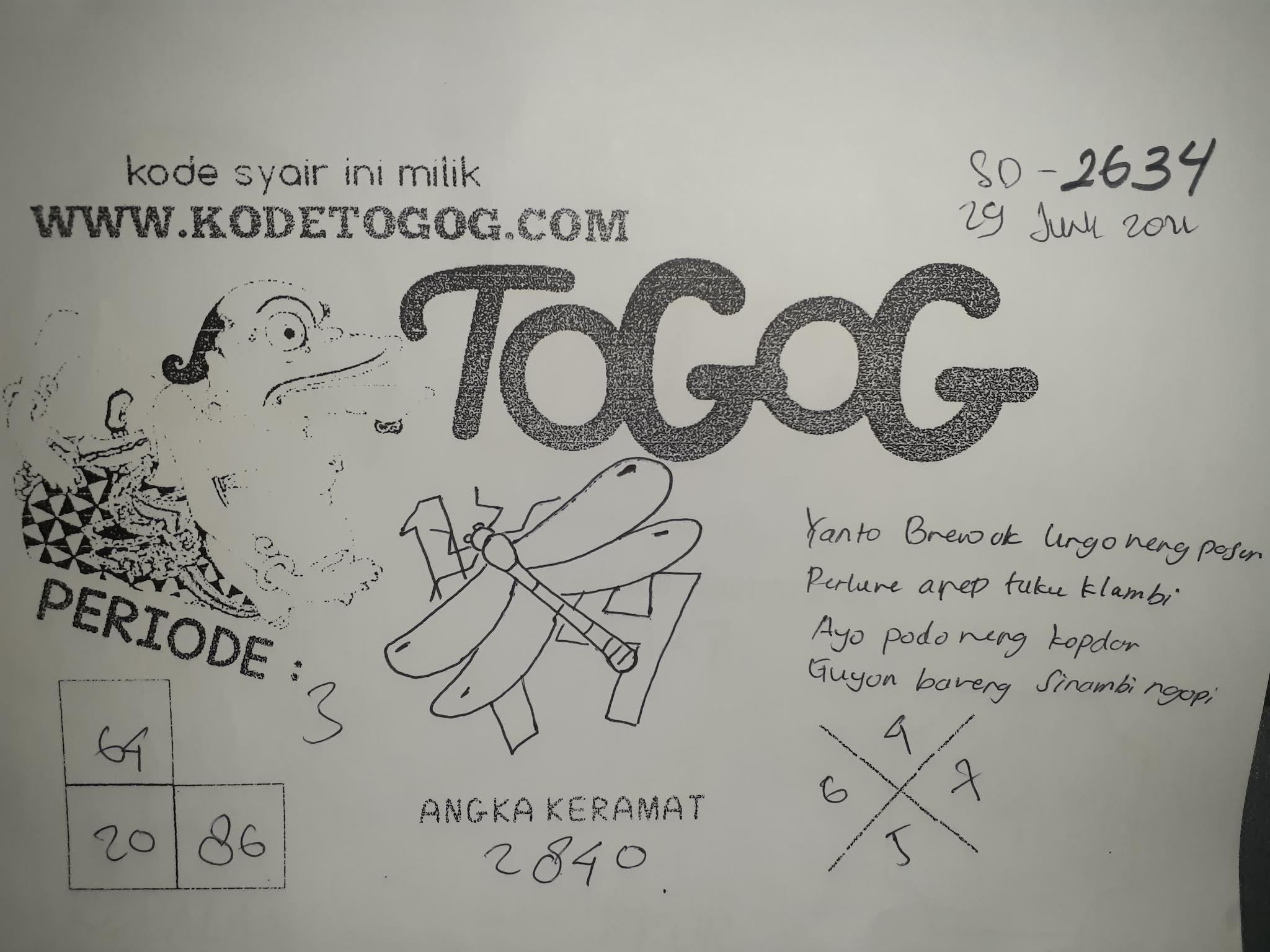 Kode Syair Togog Sydney Selasa 29 Juni 2021 ~ Kode Syair Togog