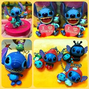 Japan Disney Stitch & Scrump Figures