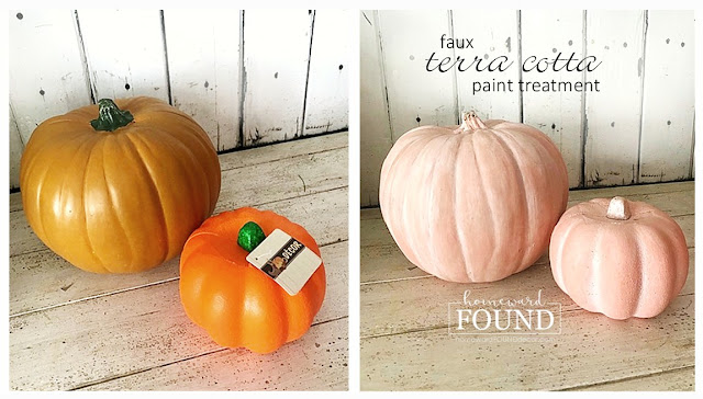 faux terra cotta pumpkins + tutorial homeward found decor