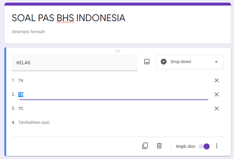Cara Membuat Soal Ujian Online 1 Link untuk Beberapa Kelas di Google