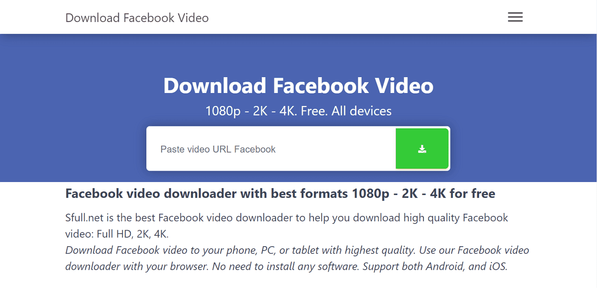 使用 Snapsave.app 下載 Facebook 影片，支援 1080p 高畫質 《免安裝》