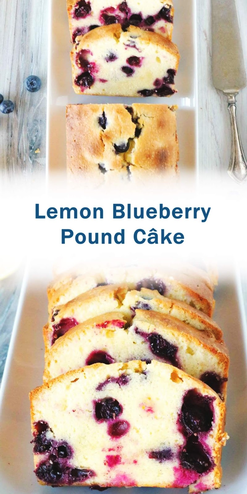 Lemon Blueberry Pound Câke