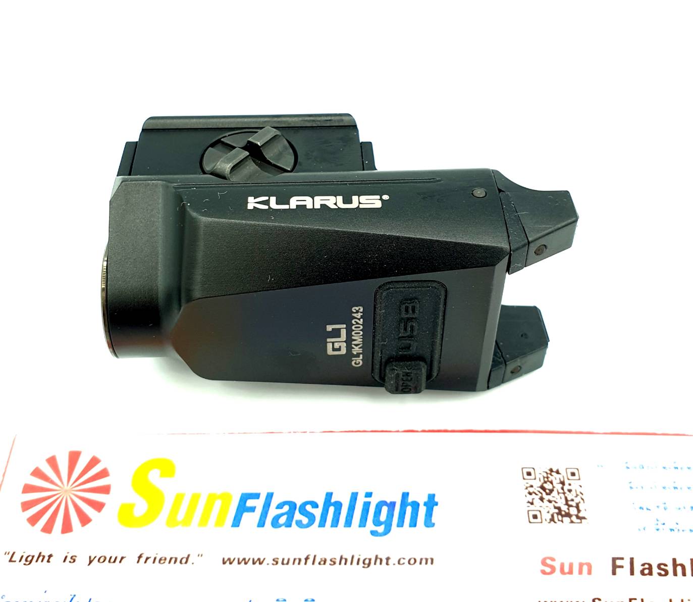 Sun Flashlight จำหน่าย ไฟฉายประสิทธิภาพสูง ไฟฉายติดปืนสั้นKlarus GL1