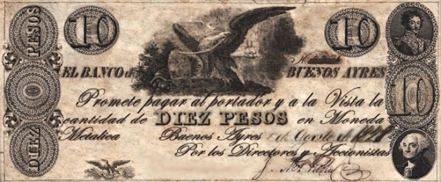 Primer Billete con la Imagen de Simón Bolívar