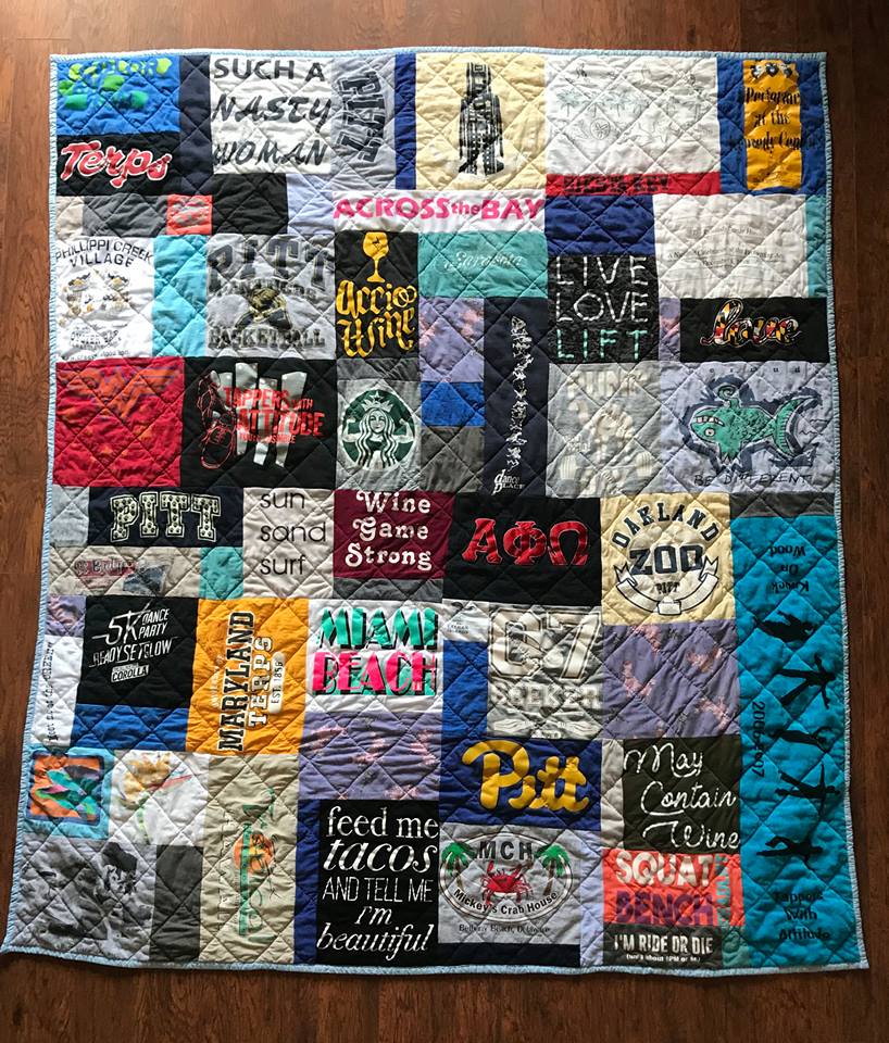 How to Make a Collage Style TShirt Quilt