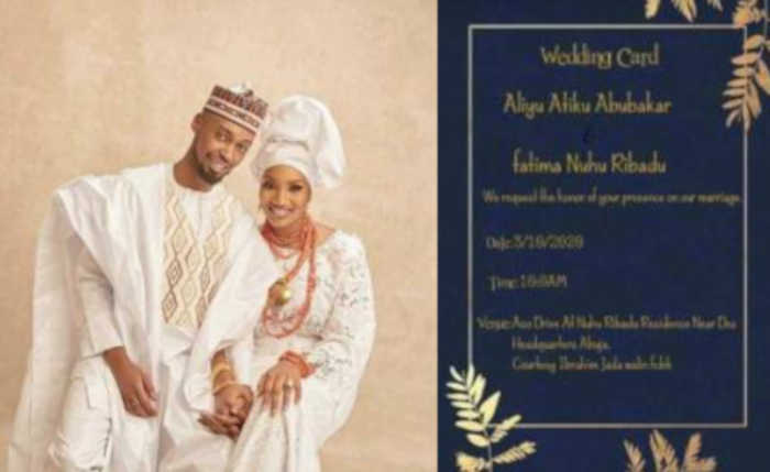 Aliyu Atiku Abubakar and Fatima Nuhu Ribadu