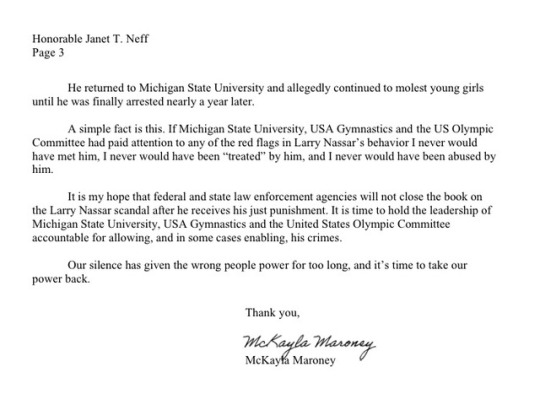 maroneys mom feared finding her daughter dead as a result of larry nassar letter