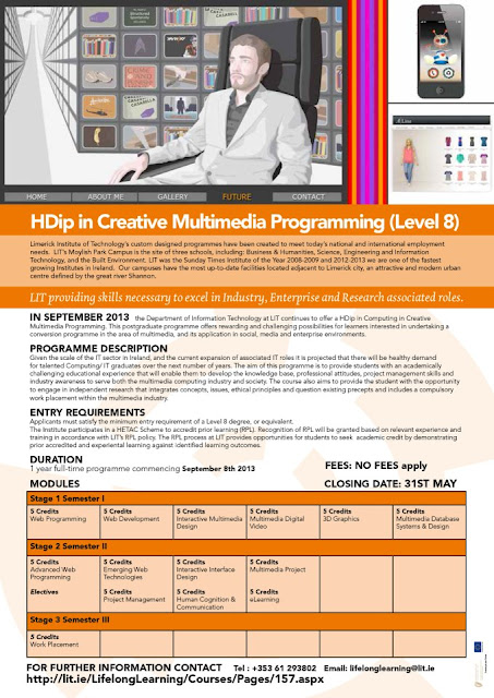 Creative Multimedia Programming: Limerick Institute of Technology ...
