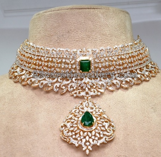 Indian Diamond Choker - Jewellery Designs
