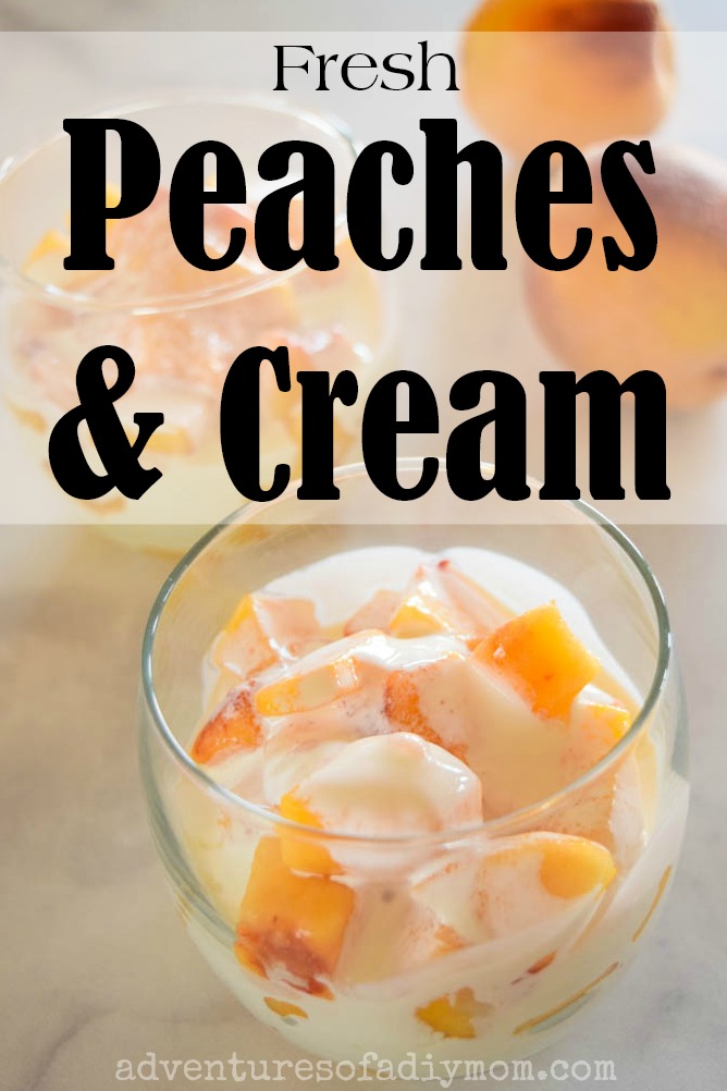 Peaches and Cream Recipe Adventures of a DIY Mom