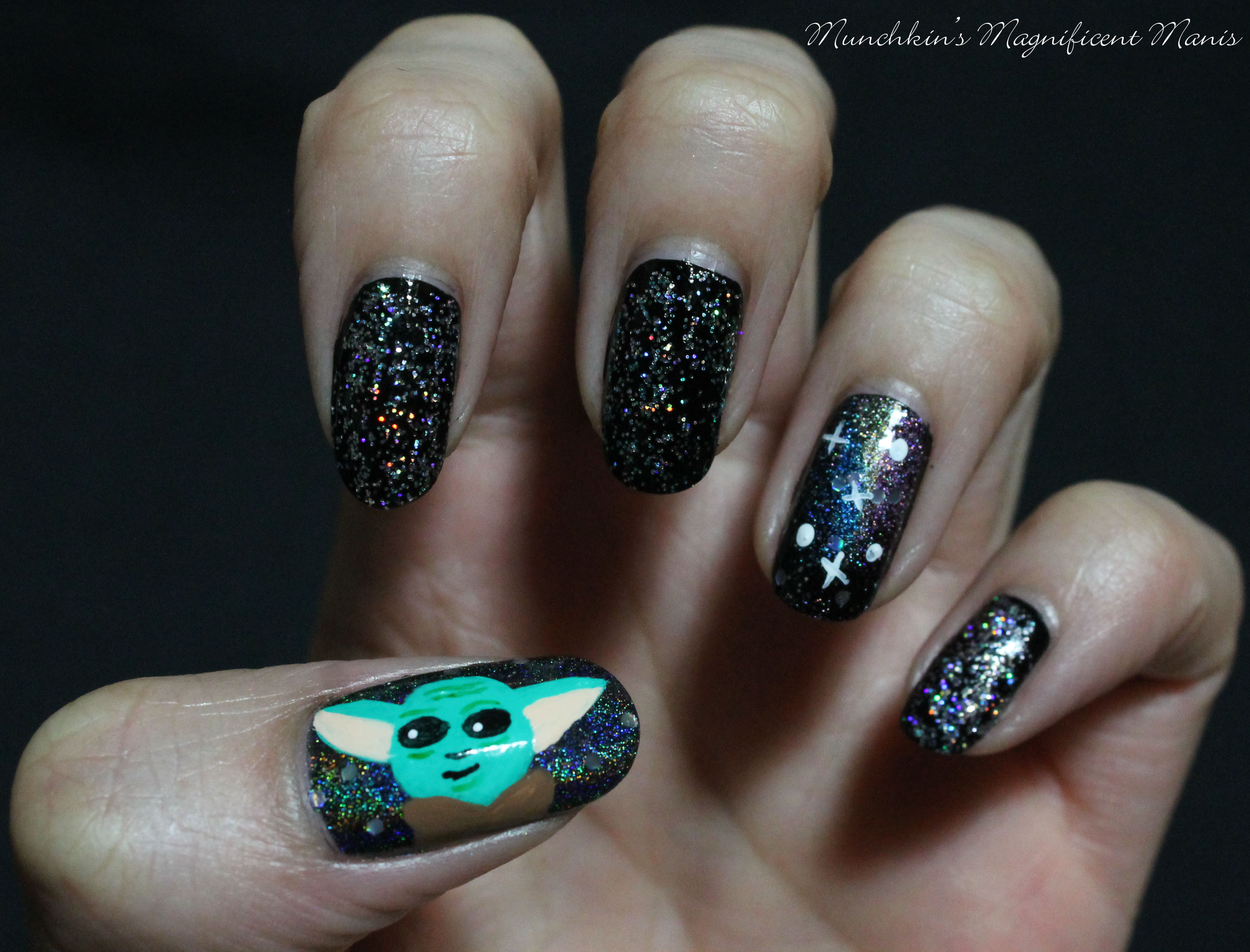 Munchkin’s Magnificent Manis Baby Yoda The Child Nail Design