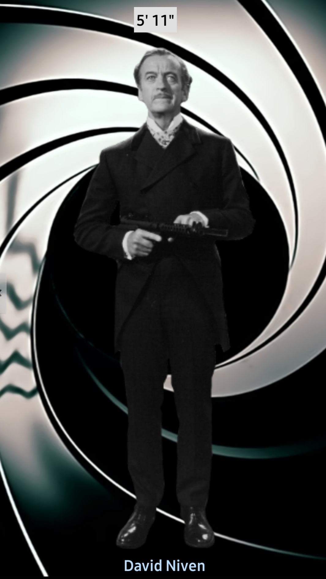 James Bond Actors Height Comparison