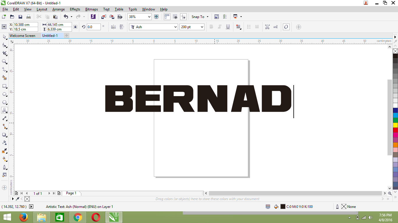 CARA BUAT TULISAN KEREN COREL DRAW X7 | KLIKDISINI - Klik Disini