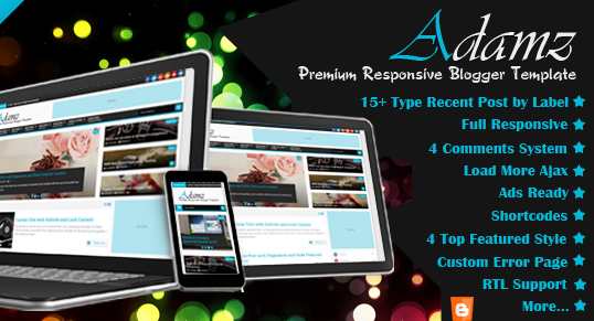  Adamz Responsive Blogger Template Free Download Chor Bazaar 