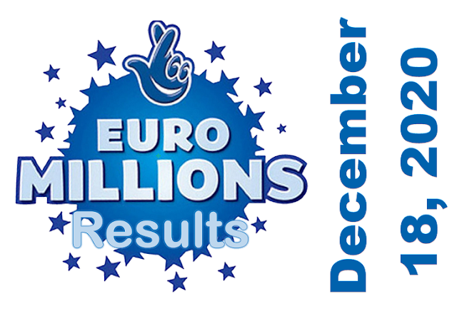 EuroMillions Results for Friday, December 18, 2020 EuroMillions Results for Friday, December 18, 2020