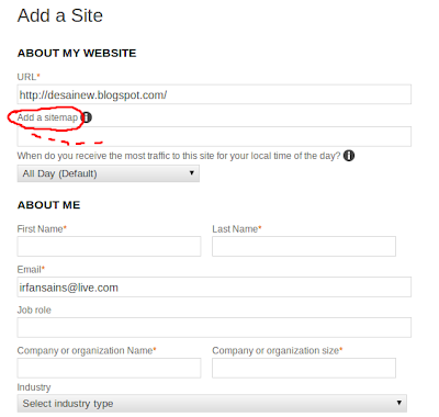 cara submit sitemap di bing webmaster