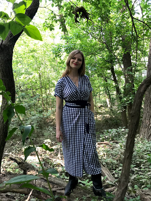 The Sewing Goatherd: My Wildwood Wrap Dress of Gingham
