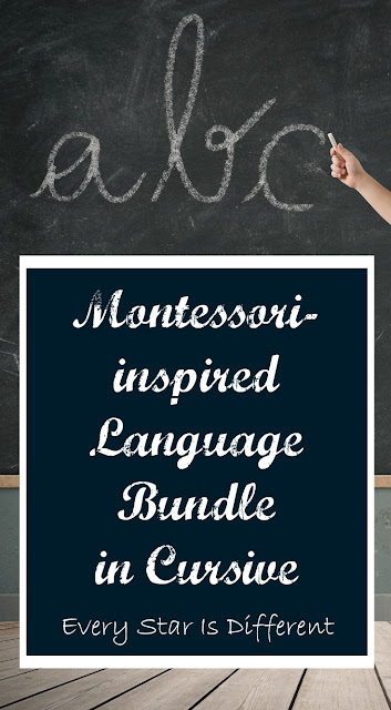 Montessori-inspired Cursive Language Bundle