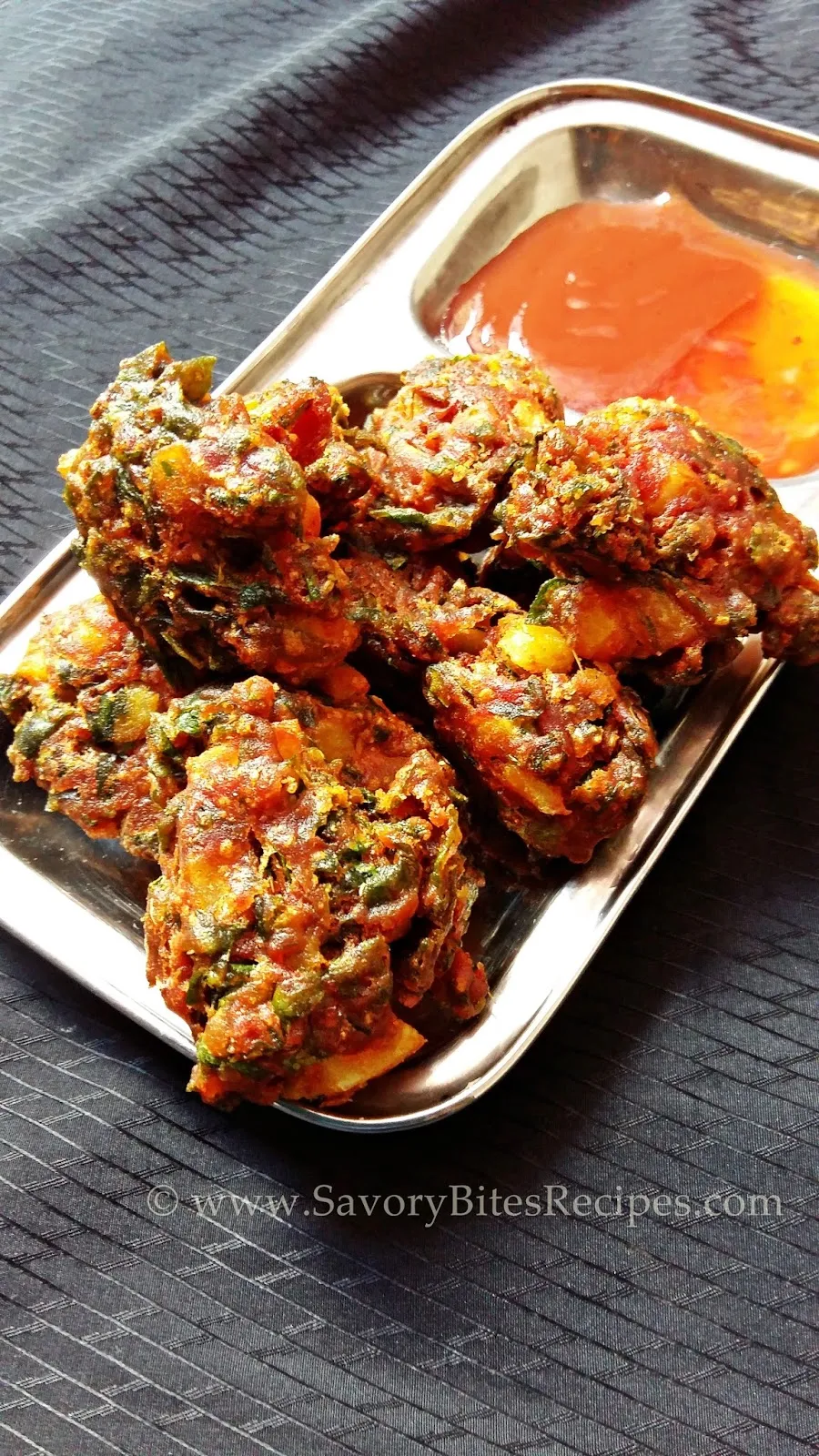 Methi Aloo Pakoda Snacks Vegetarian
