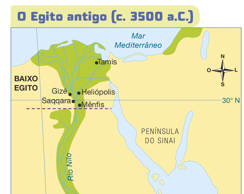 Blog de Geografia Mapa O Egito antigo (c. 3500 a.C.) Blog de Geografia Mapa O Egito antigo (c. 3500 a.C.)