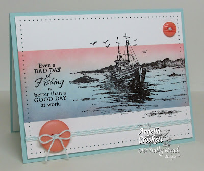 ODBD "The Waves on the Sea", "Fishing", Card Designer Angie Crockett