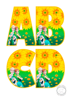 Abecedario de frozen | Imagenes y dibujos para imprimir