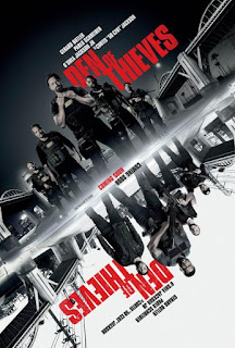 Den of Thieves 2018 Dual Audio ORG Hindi 720p BluRay 1.2GB ESubs IMDb: 7.0/10 || Size: 1.2GB || Language: Hindi+English (Original DD5.1Ch Audios)  Genre: Action, Crime, Drama Quality: 720p BluRay  Director: Christian Gudegast Writers: Christian Gudegast (screenplay by), Christian Gudegast (story by)  Stars: Gerard Butler, Pablo Schreiber, O’Shea Jackson Jr.  Storyline: An elite unit of the LA County Sheriff’s Dept. and the state’s most successful bank robbery crew clash as the outlaws plan a seemingly impossible heist on the Federal Reserve Bank.