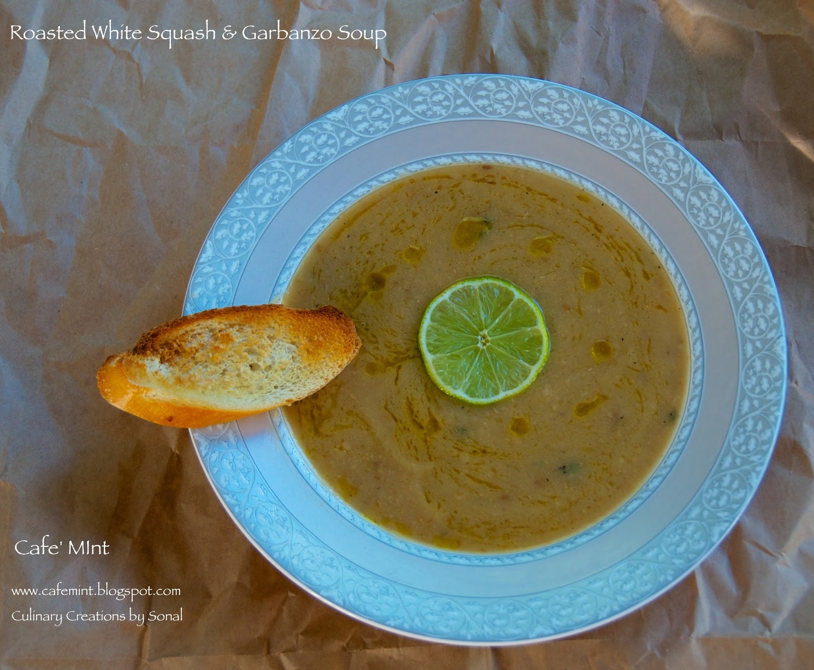 Roasted White Squash & Garbanzo Soup Eat More Art