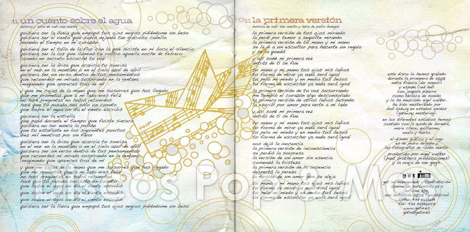 Discos Pop & Mas La Oreja de Van Gogh A las Cinco en el Astoria