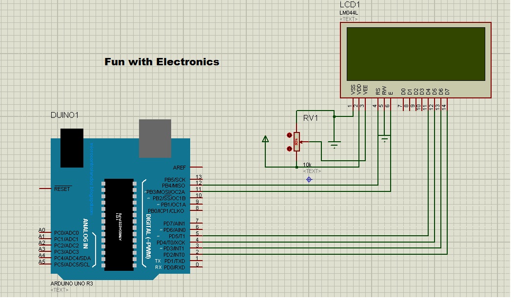 Fun with electronics and sensors: Interfacing 20*4 LCD with arduino