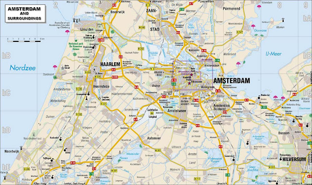 Mapa de Amsterdã