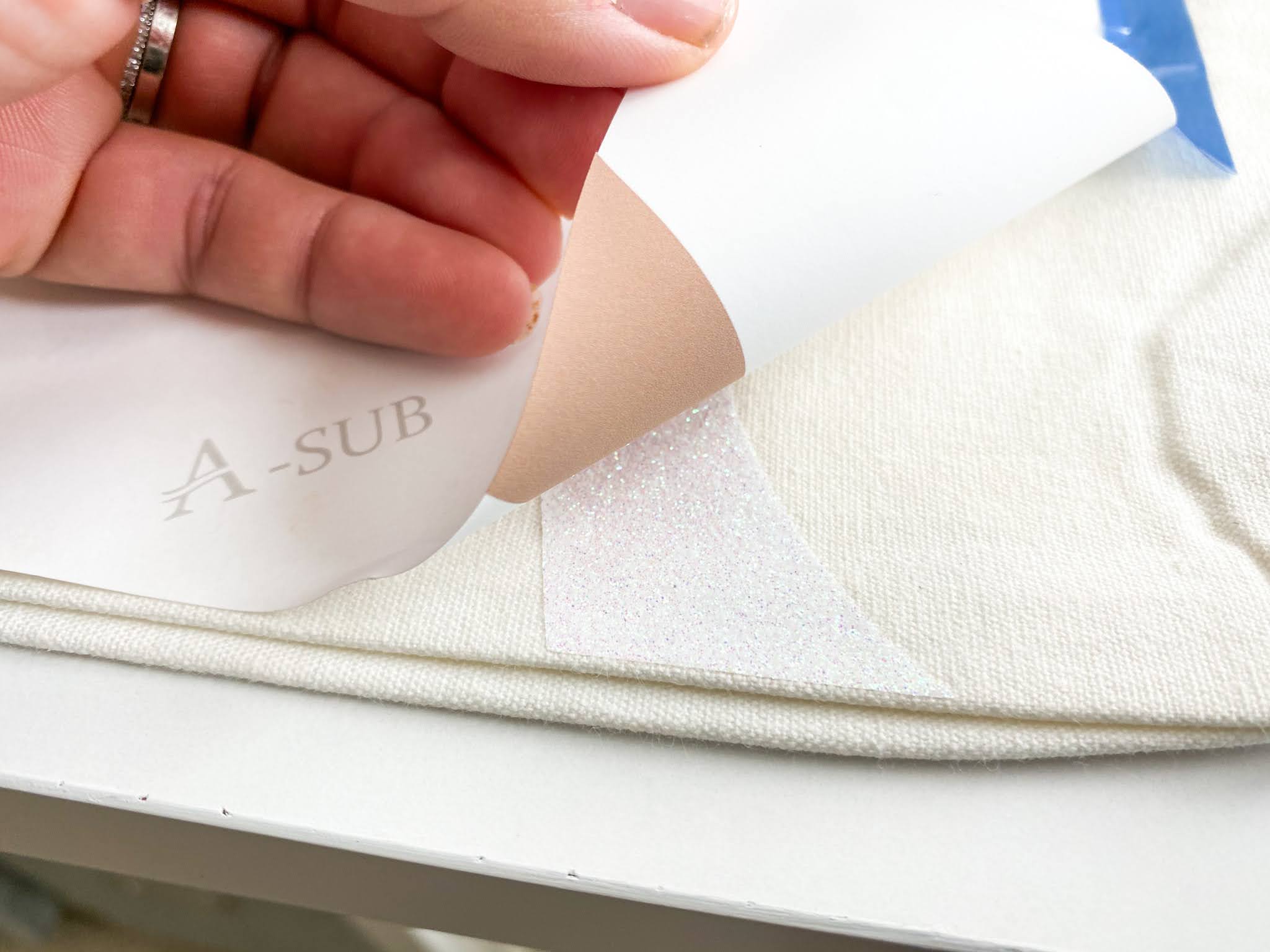 Sublimate on Cotton Using White Glitter HTV Silhouette School