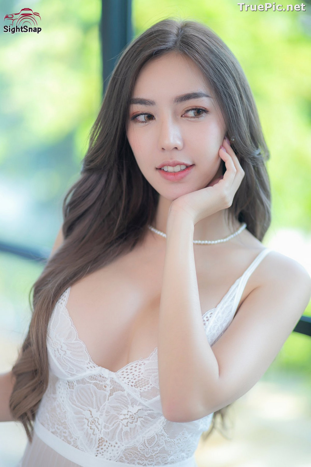 Image Thailand Sexy Model – Champ Phawida - Transparent White Lingerie - TruePic.net - Picture-22