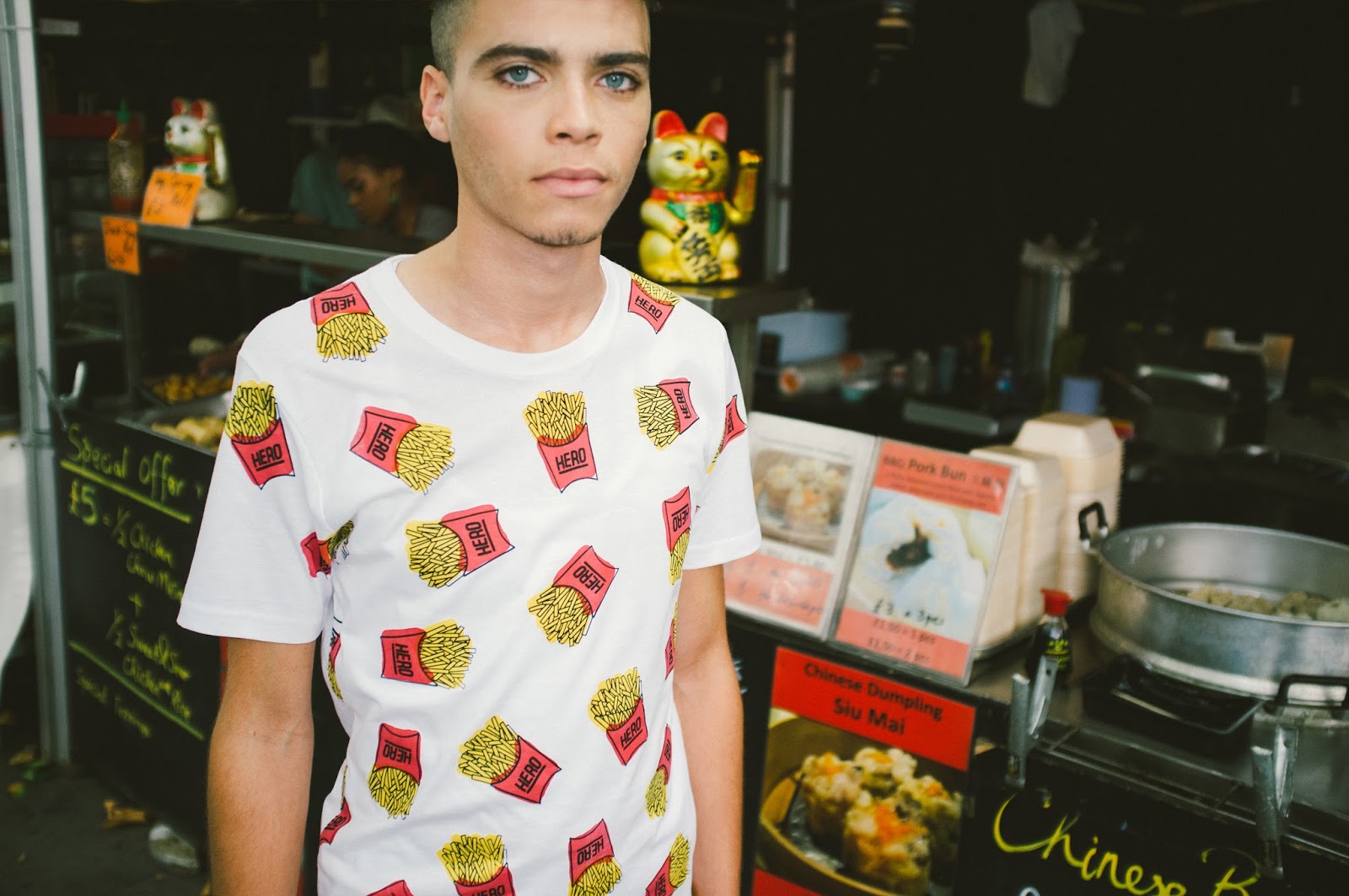fast food fashion trend, french fries tshirt