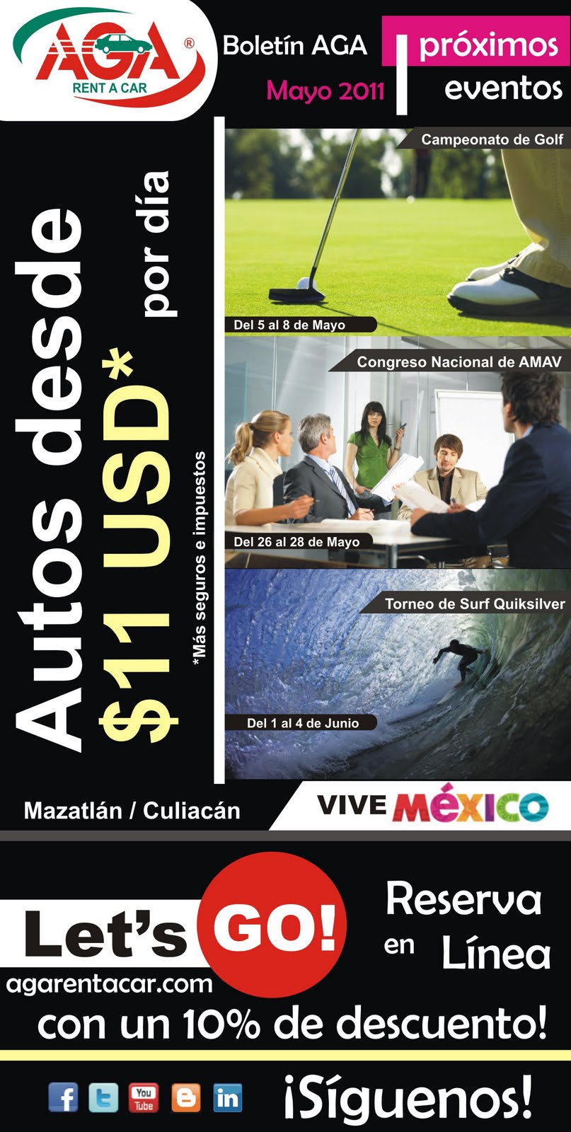 Hello Mexico by AGA Rent a Car mayo 2011