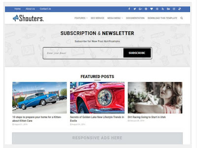 Shouters - Free Blogger Templates