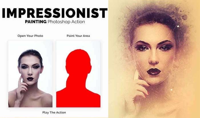Impressionist Painting Photoshop Action