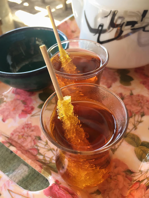 Breakfast tea in Masuleh; Gilan, Iran