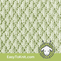 #KnitPurl Seersucker stitch. FREE Knitting Pattern. EASY TO KNIT + Easy to remember #easytoknit #knitting