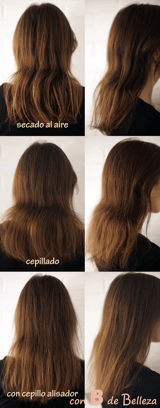 Fotos y antes después cepillo térmico