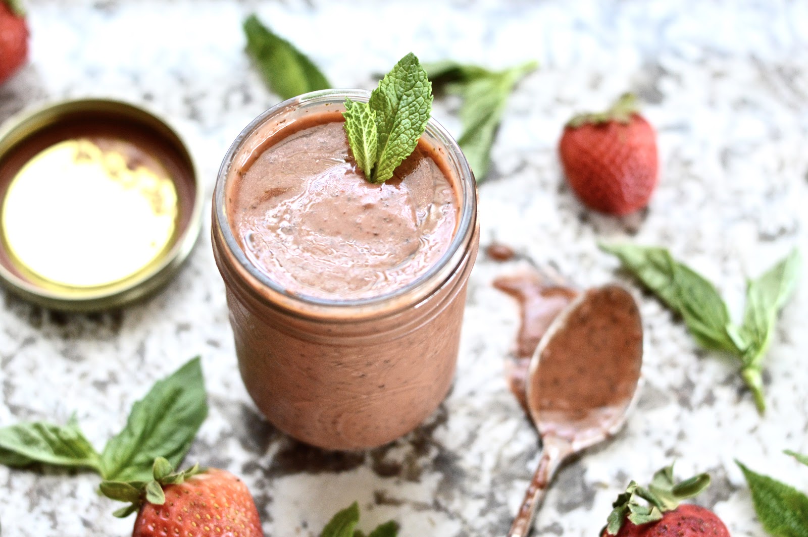 Pure and Simple Nourishment Strawberry, Mint and Basil Vinaigrette