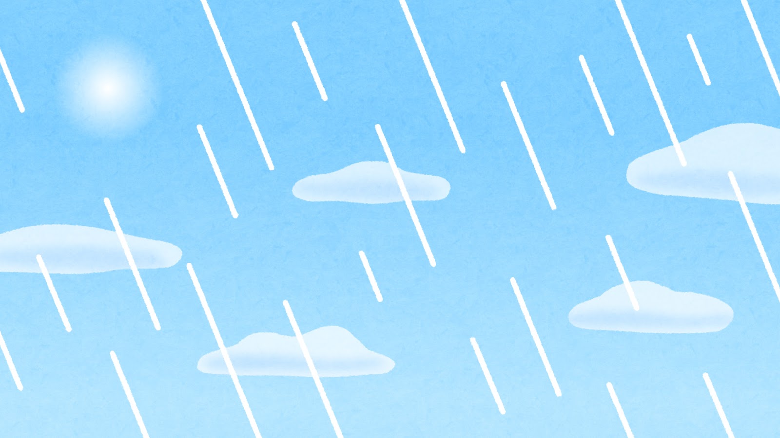 無料イラスト かわいいフリー素材集 天気雨のイラスト 背景素材
