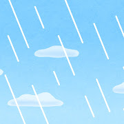 天気雨のイラスト（背景素材）