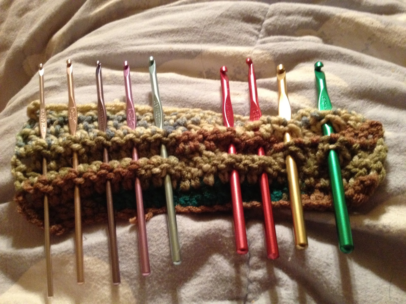 Crochet Away All Day: Quick Crochet Hook Holder Free Pattern